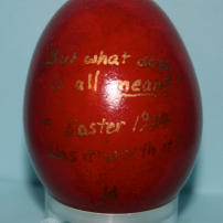 Kathy's 'Lord of the Rings' inspired egg with quote