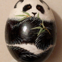 painted panda egg